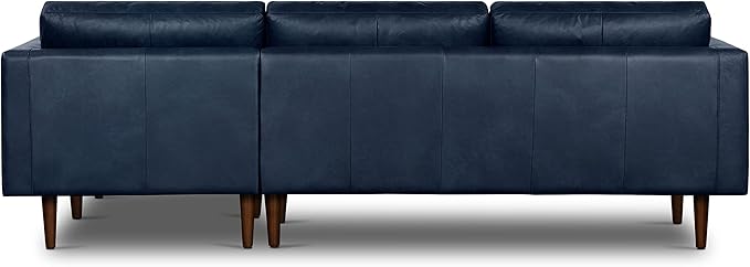 POLY & BARK Napa Furniture, Right Facing Sectional Sofa, Midnight Blue - Image 4