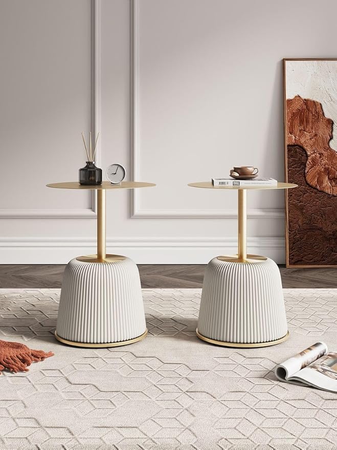 Manhattan Comfort Anderson Modern 15.75" Round End Tables 1.0 - Image 2