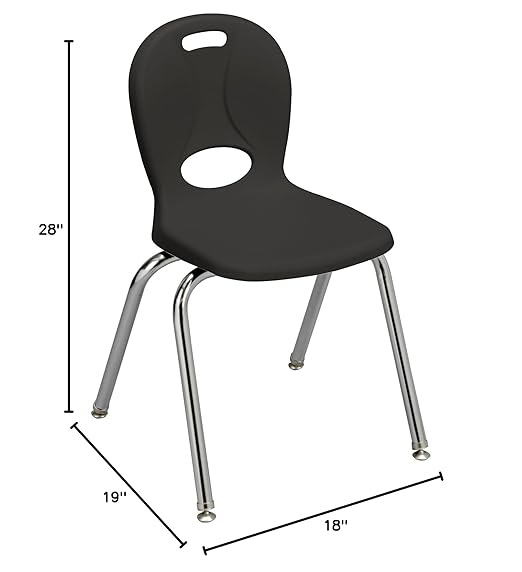 Learniture LNT-116-CSW-BK Learniture Structure Series Stackable School Chairs - Image 3