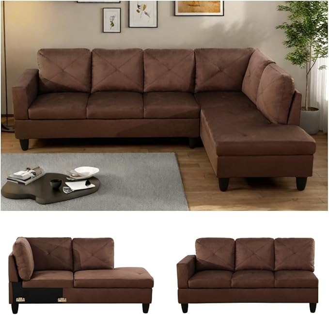 NAYSAYE L Shaped Couch, Modular Sectional Couch - Image 6