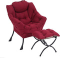 LITA Lazy Chair with Ottoman, Modern Accent Leisure Upholstered Sofa, by LITA