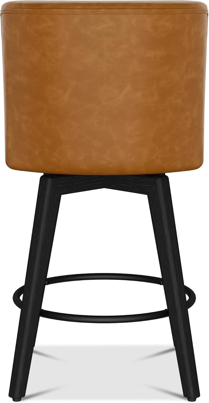 Counter Height Bar Stools Set of 3, Modern Swivel Barstools - Image 8