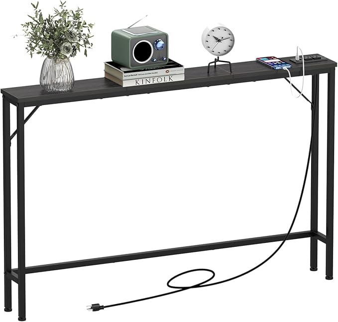 Tohomeor 5.9" Skinny Behind Sofa Console Table by Tohomeor