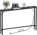 Tohomeor 5.9" Skinny Behind Sofa Console Table by Tohomeor
