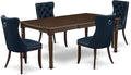 East West Furniture DODA5-MAH-29 5 Piece Kitchen Table Set Includes a Rectangle by EastWestFurniture