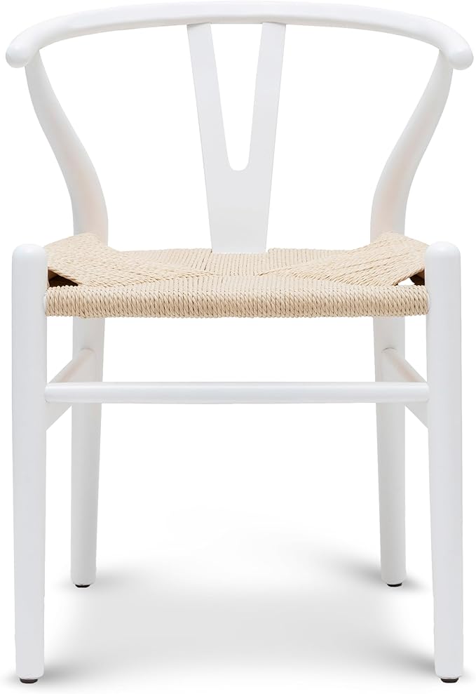 POLY & BARK Weave Dining Chair – Mid-Century Modern Wishbone Dining Chair - Image 3