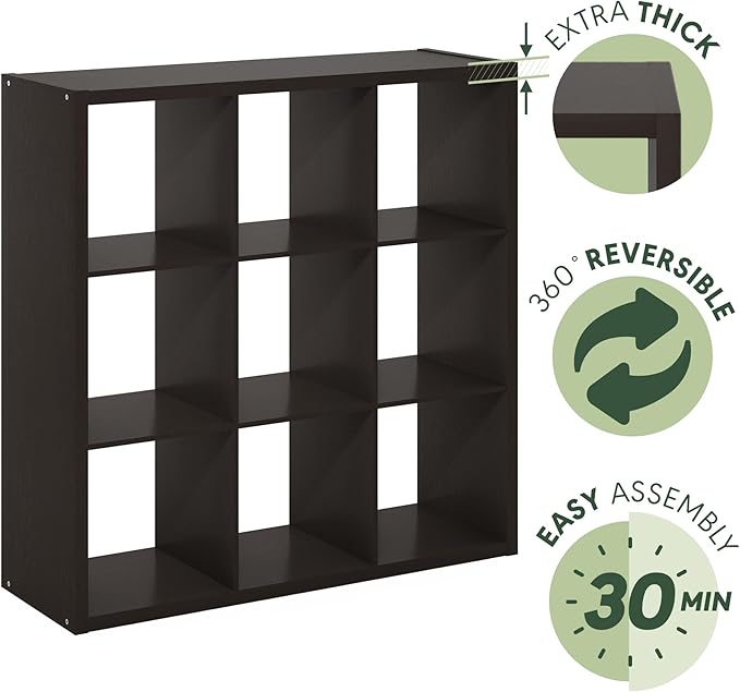 Furinno Cubicle Open Back Decorative Cube Storage Organizer - Image 6