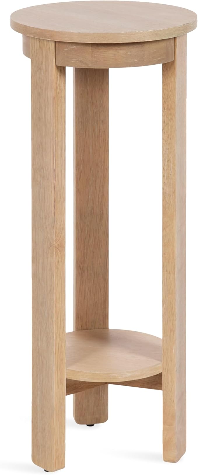 Kate and Laurel Foxford Modern Tiered Round Drink Table, Light Natural - Image 9