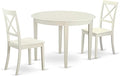 East West Furniture BOST3-WHI-W 3 Piece Kitchen Table Set by EastWestFurniture