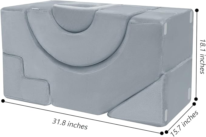 MeMoreCool Foam Climbing Toddler Couch, Modular Kids Sofa - Image 2