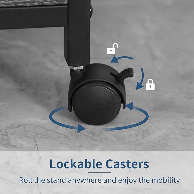 Printer Stand, 23 x 18 Inch Printer Table - Image 7