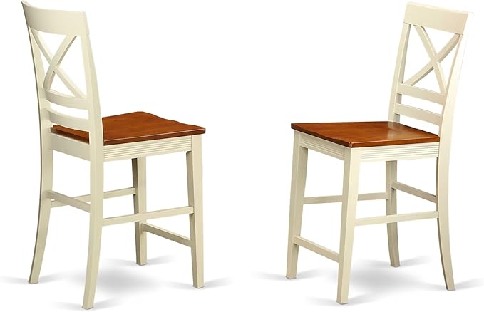 East West Furniture DOQU9-WHI-W 9 Piece Dining Set Includes a Rectangle Dining - Image 4