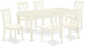 East West Furniture DOCL7-LWH-C 7 Piece Kitchen Table & Chairs Set Consist of a by EastWestFurniture