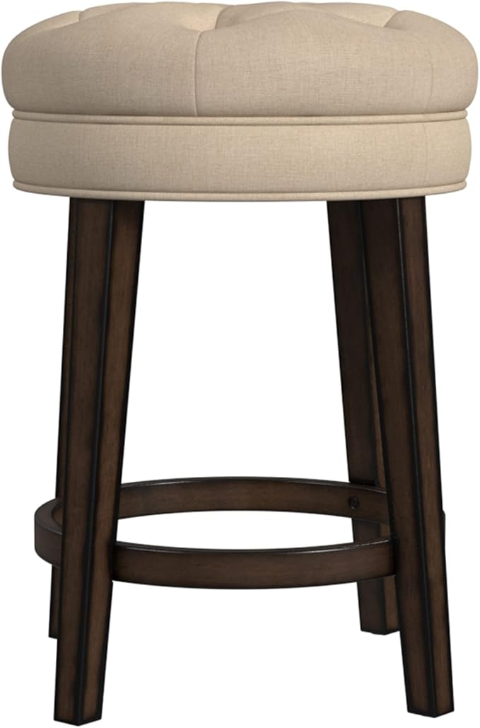Hillsdale Krauss Backless Swivel Counter Stool, Charcoal Gray Finish - Image 10