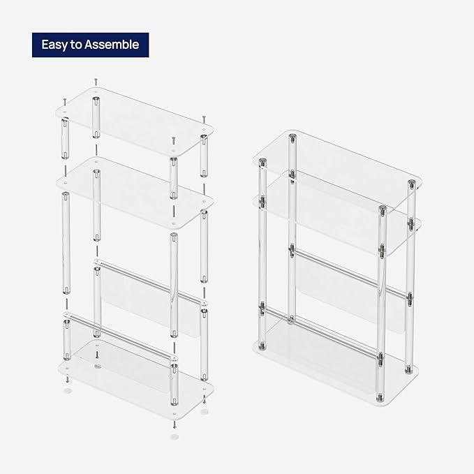 HMYHUM Acrylic Narrow End Table - Image 7