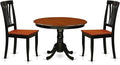 East West Furniture HLAV3-BCH-W 3 Piece Kitchen Table & Chairs Set Contains a by EastWestFurniture