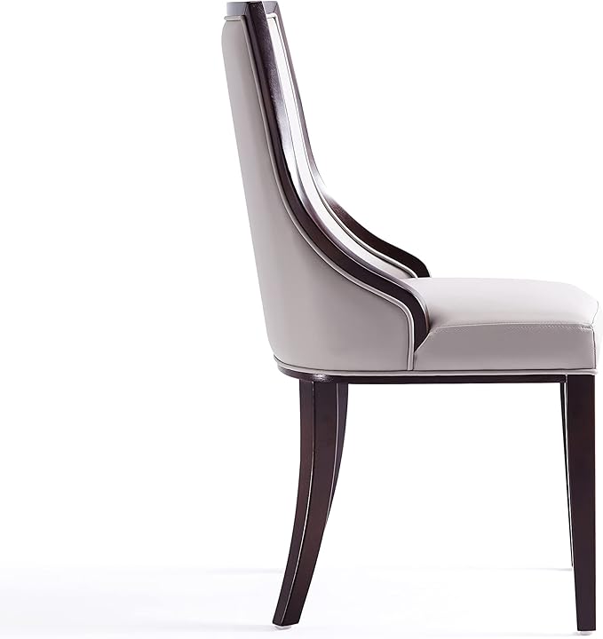 Manhattan Comfort Grand Avenue Faux Leather Dining Chairs, Parsons Accent - Image 7