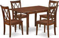 East West Furniture PSCL5-MAH-W 5 Piece Dining Room Table Set Includes a by EastWestFurniture