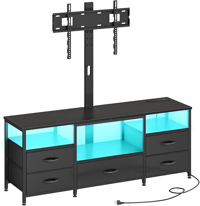 HOOBRO TV Stand with Mount and Power Outlet, - Image 9