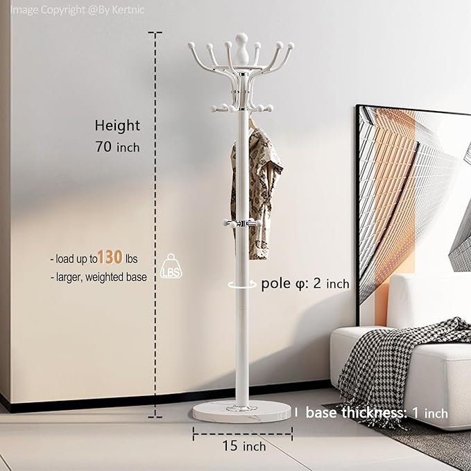 Kertnic Freestanding Coat Rack - Image 4