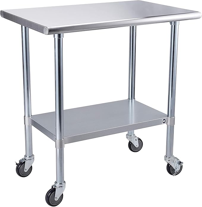 ROCKPOINT Stainless Steel Table by ROCKPOINT