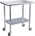 ROCKPOINT Stainless Steel Table by ROCKPOINT