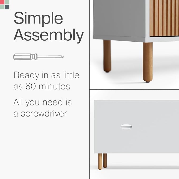Fluted TV Stand & Entertainment Center - Image 3