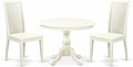 East West Furniture HBIP3-LWH-W 3 Piece Modern Dining Table Set Contains a by EastWestFurniture