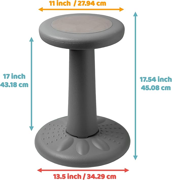 ActiveChairs Kids Wobble Stool, Flexible Classroom Seating Improves Focus - Image 3
