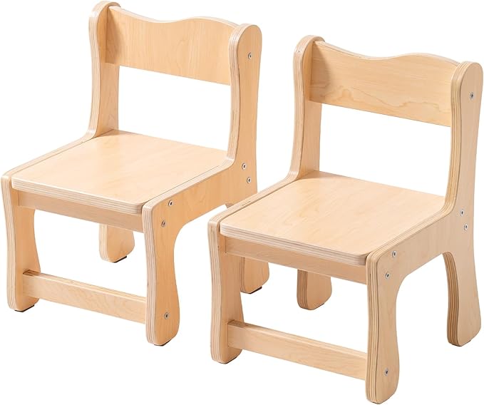 ROBUD Wooden Toddler Chair Wood, Kids Chair Set of 2, Sturdy Kids Chairs by ROBUD