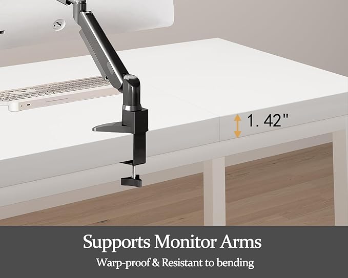 78.7 Inch Large Computer Desk, Long Gaming Table, Modern Two Person Desk Large - Image 4