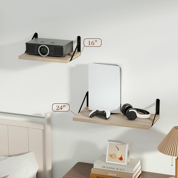 SAUMONIERES Floating Shelves Wall Bookshelf - Image 5