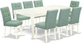 East West Furniture DOAS9-LWH-43 9 Piece Mid Century Modern Dining Table Set by EastWestFurniture