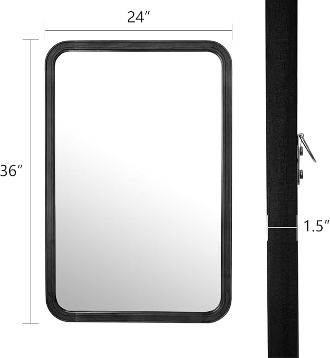 WallBeyond Wood Bathroom Mirror - Image 5