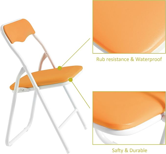 VECELO Kids Folding Activity Table and Chair Set, - Image 5