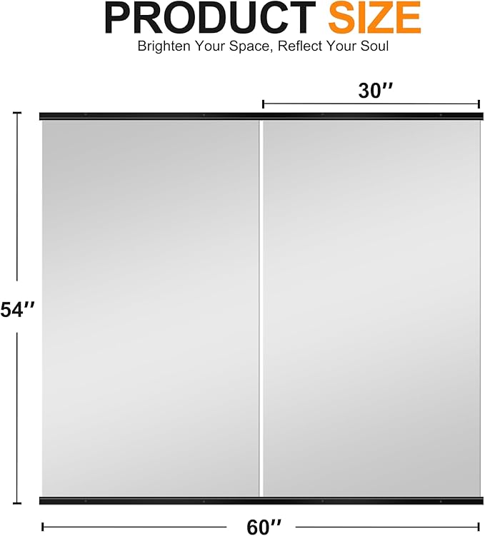 Delma Home Gym Mirror, Large Full Body Glass - Image 5