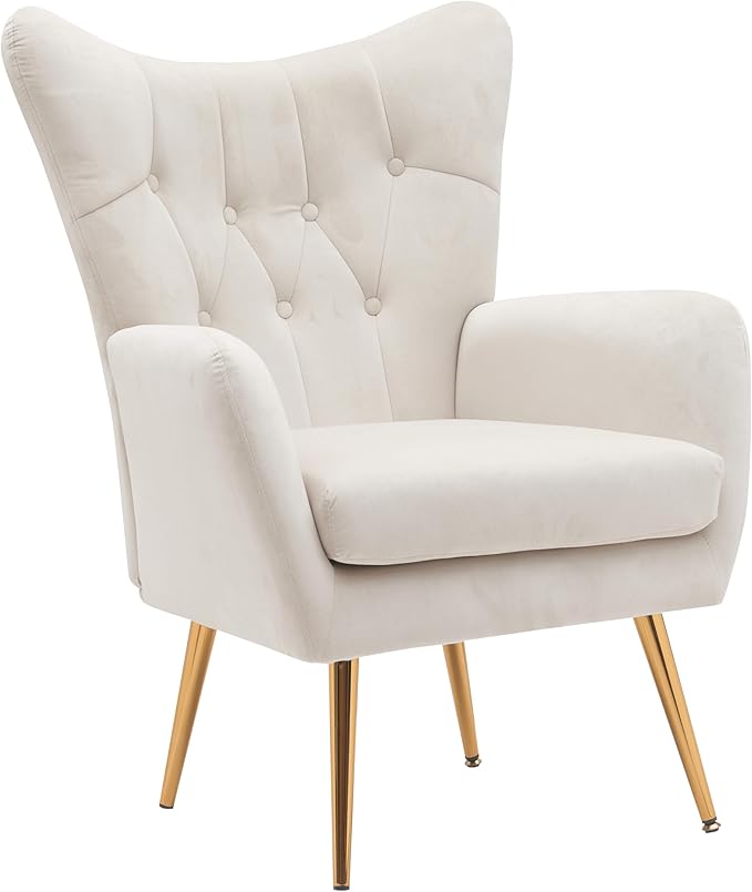 Container Furniture Direct Modern Chic Mid-Century Velvet Accent Armchair - Image 12