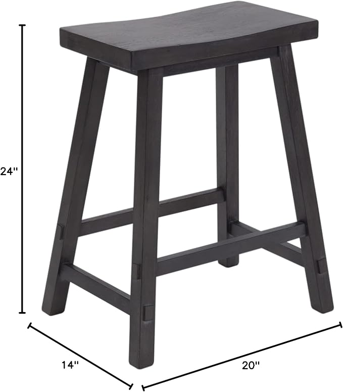 LIBERTY FURNITURE INDUSTRIES, INC. Creations II 24 Inch Sawhorse Counter Stool - Image 3