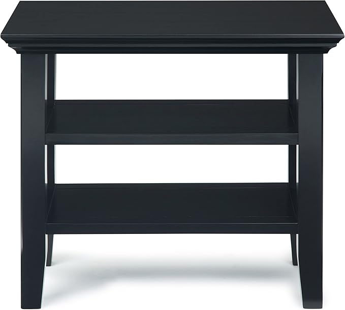 SIMPLIHOME Acadian 14-inch Wide Solid Wood Narrow End Table in Black, - Image 6
