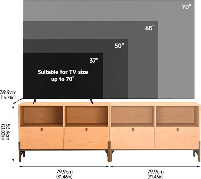 Sebastack TV Stand, Expandable Television Stand, Customizable Coffee Table - Image 4