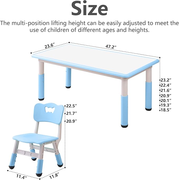 Children's Table and Chair Set Suitable - Image 2
