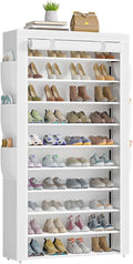 Shoe Rack 10Tier Large Capacity 50-56Pairs Beautiful Tall Shoe Shelf Free by OYREL