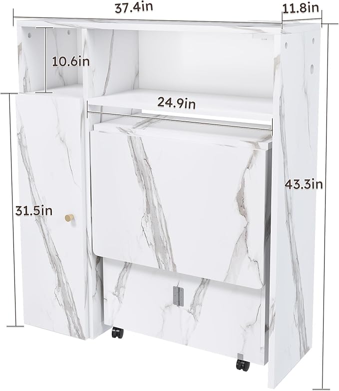 Ball & Cast Multifunctional Folding Dining Table - Image 2
