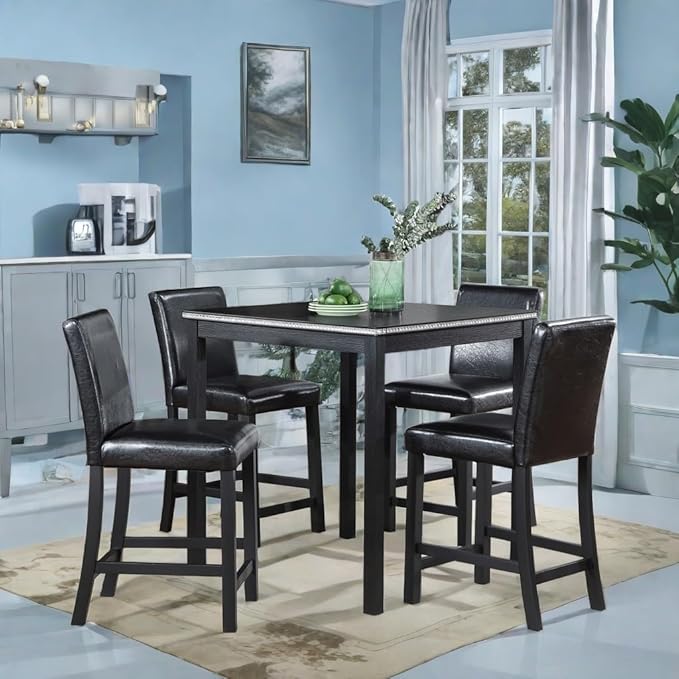 Counter Height Square Dining Table Set - Image 6