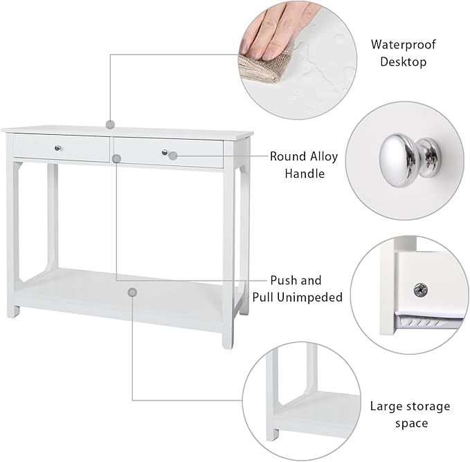 TaoHFE Console Table, 39.4"x11.8"x31.5" - Image 5