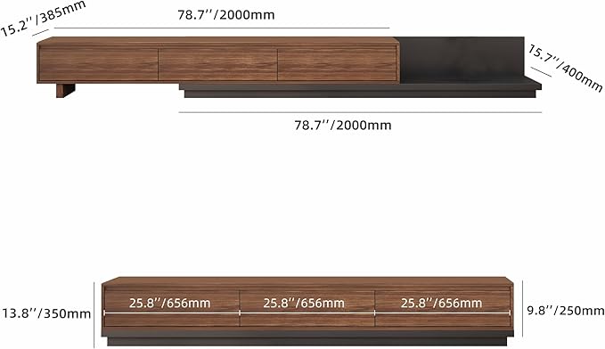 Mid-Century Modern Extendable TV Cabinet - Image 2