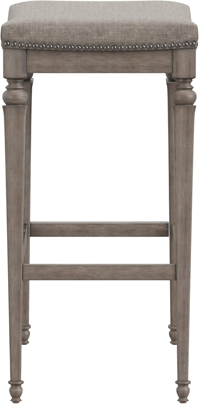 Hillsdale Furniture Vetrina Backless Non-Swivel Counter Stool, Weathered Grey - Image 11