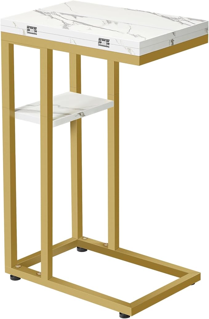 HOOBRO Foldable End Table, Small Snack Table Suitable by HOOBRO