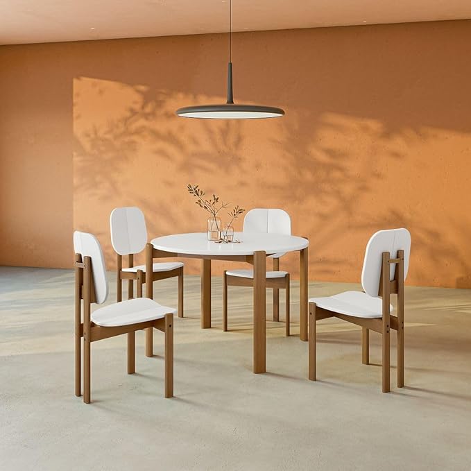 Manhattan Comfort Mid-Century Modern Gales Round 46.54 Dining Table - Image 2