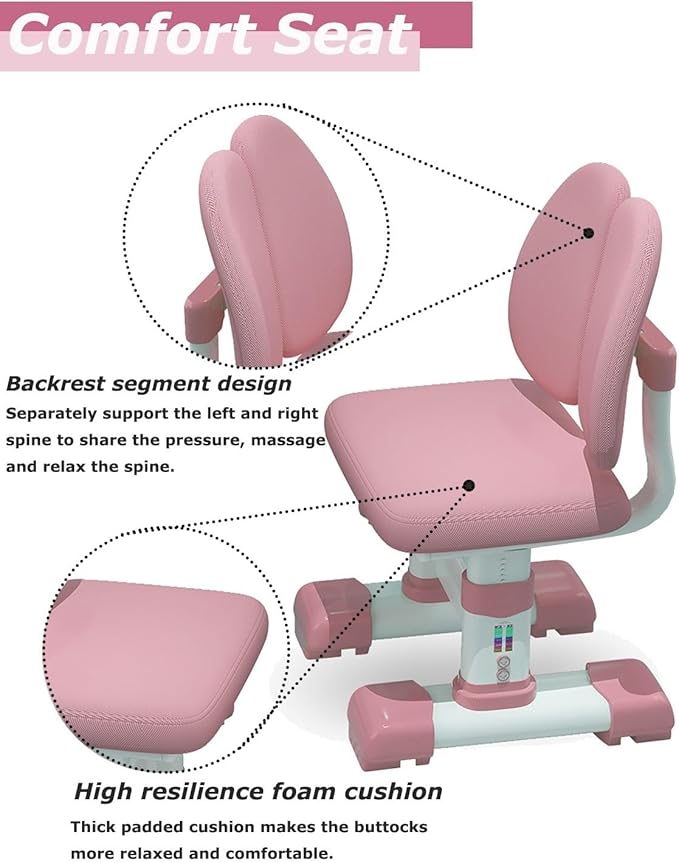 Kids' Table Chair Sets, Kids' Desks Chair, Children Study Desk Writing Table - Image 4